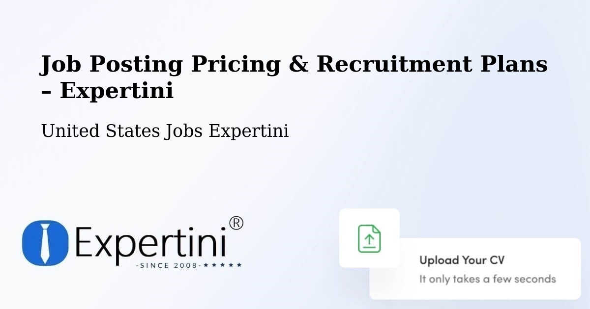Job Posting Pricing & Recruitment Plans – Cheyenne - Cheyenne, United States Jobs Expertini